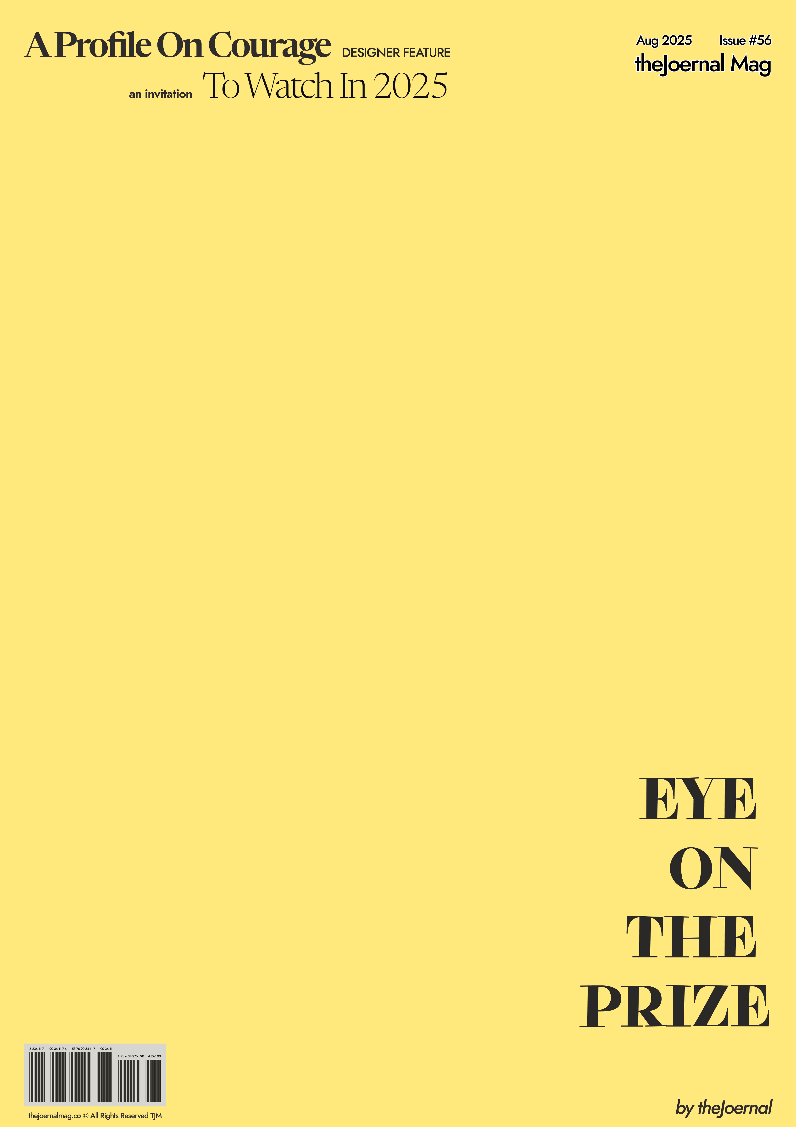 Eyes on the prize cover design foundation canvas