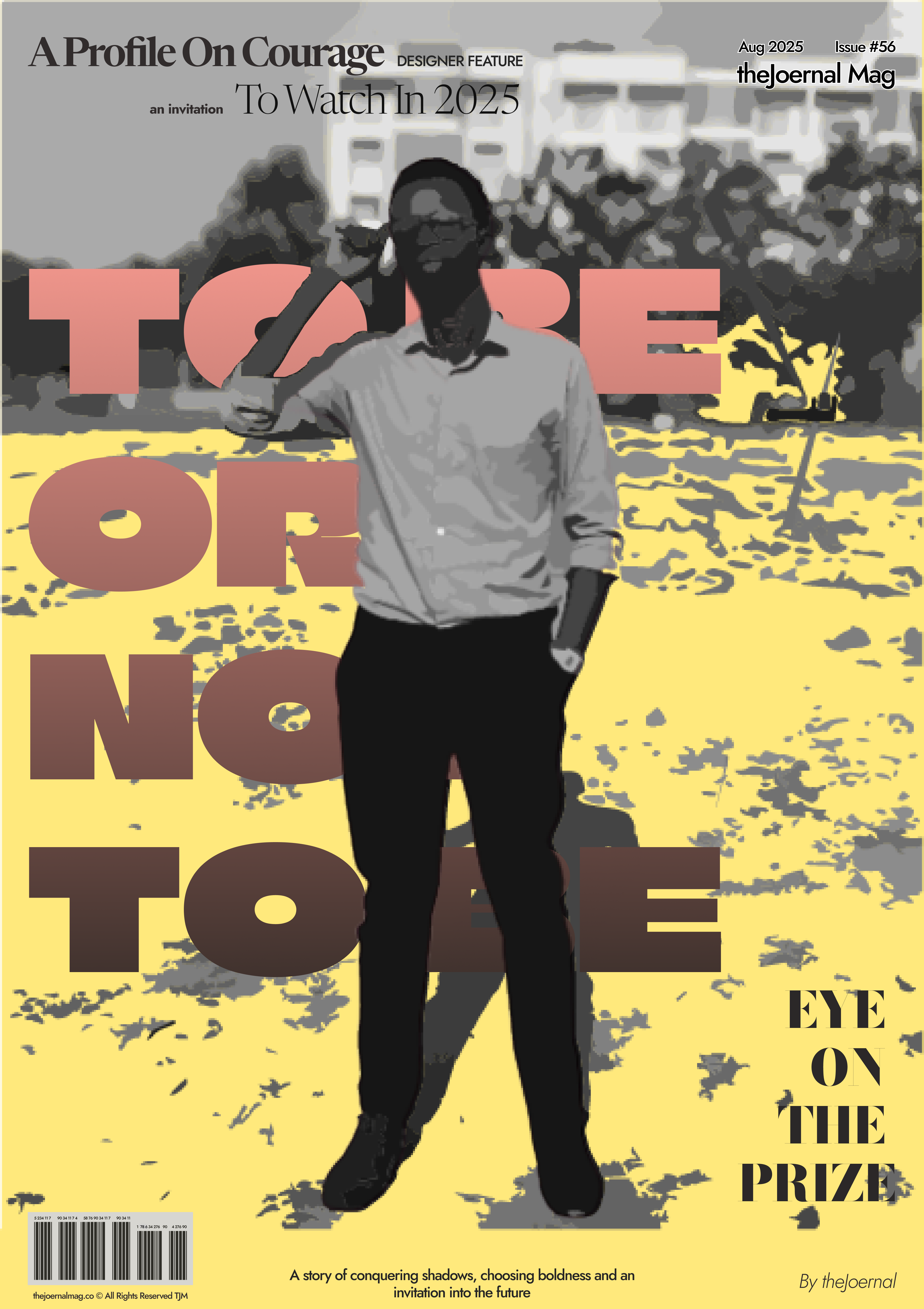 Eyes on the prize cover design with a footnote